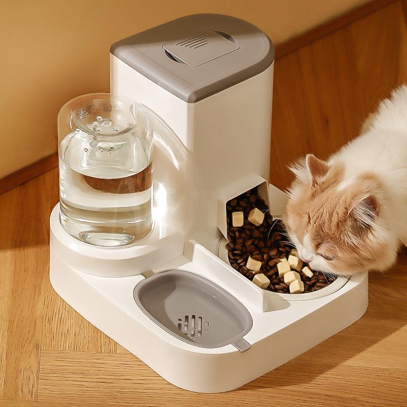 Ciotola Distributore Automatico di Cibo e Acqua 2-in-1 per Gatti e Cani.