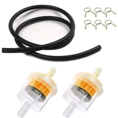 YFFSFDC Kraftstofffilter Kraftstoffschlauch Schellen Set Universeller Benzinfilter Motorrad Auto Zubehör