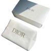 Dior Tissu en Denim Imprimé Classique Moderne Minimaliste Sacs à Maquillage Blancs Portables 18*9*11cm