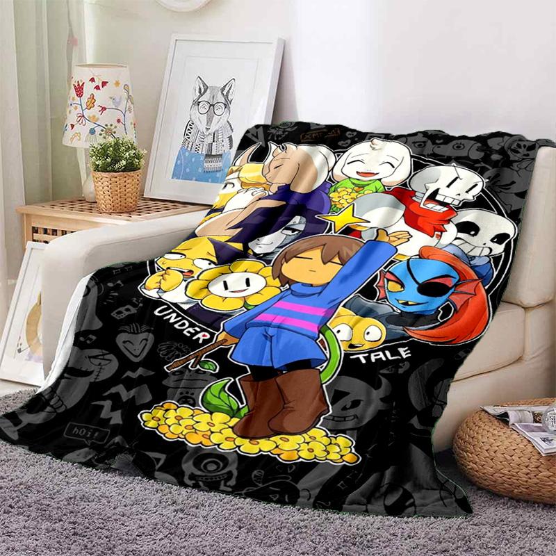 Underground Legend Game Sofa Bed Blanket Super Soft Warm U-Undertale Sans Funny 3D Print Blanket Cover Fleece Throw Blanket