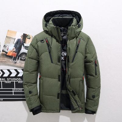 Winter Down Jacket Men's Short Sports Outdoor Windproof, Plush and Thickened Winter Jacket