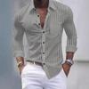 New Style Fashion Men's Plaid Pocket Business Slim Casual Shirt Long Sleeve Shirt