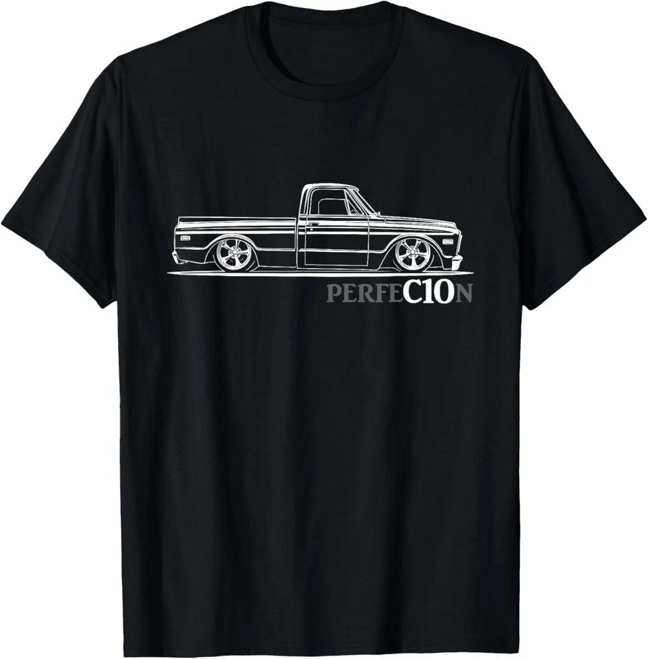 1967-1972 C10 Truck Silhouette C10 Truck Perfection Stance T-Shirt S