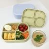 Leak-Proof Microwaveable Silicone Lunch Box 4 Grids Food Storage Container  Pantry
