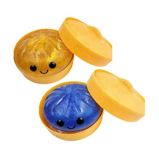 Steamed Bun Squeeze Toy Soft TPR Fidget Toys Sensory Stress Reliever Cute Slow-Rising