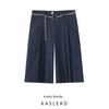 Kaslead New Women Clothes Western Style With Chain Belt Long Casual Shorts 8300995
