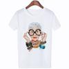 Large Size Women Summer  Print Cartoon Art T-shirt Loose Casual Harajuku Streetwear Short Sleeve O-Neck Female T-shirt Tops