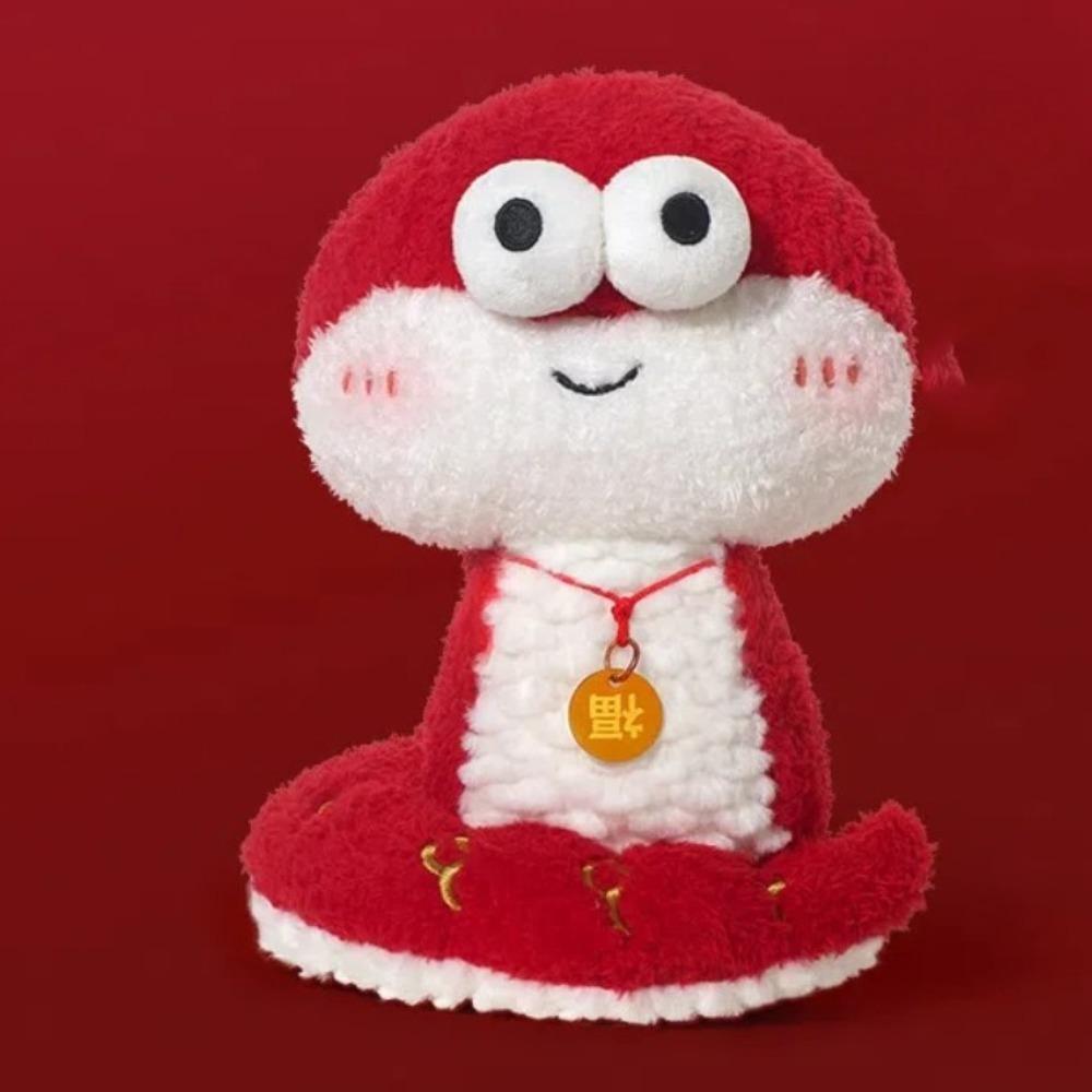Cute Year of The Snake Plush Toy Soft Snake Animal Doll Snake Stuffed Plush Doll  Birthday Gifts