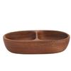 Wooden Snack Plate Eco Friendly Wood Dried Fruit Tray Multipurpose Serving Platters for Salad Dessert Nut for Home Outdoor
