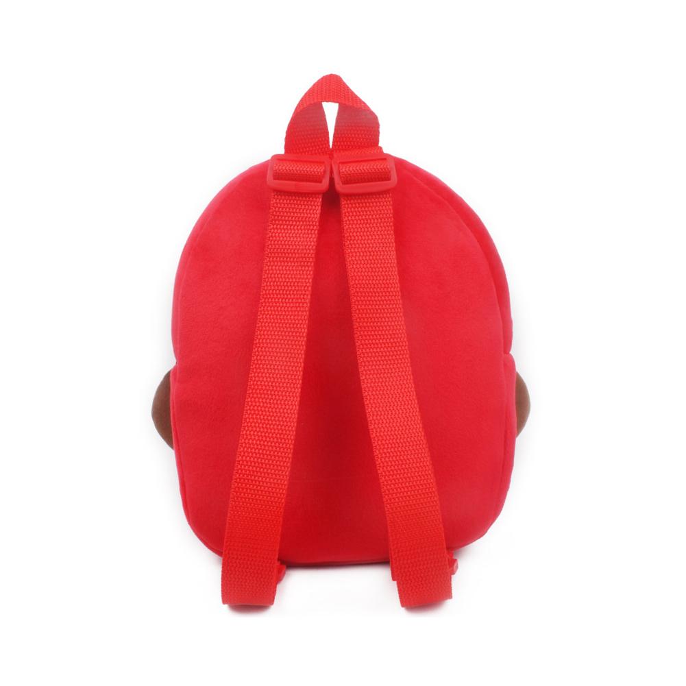 Kids Unisex Cute Cartoon Shape Soft Plush Backpack Large Capacity Travel Bag School Bag