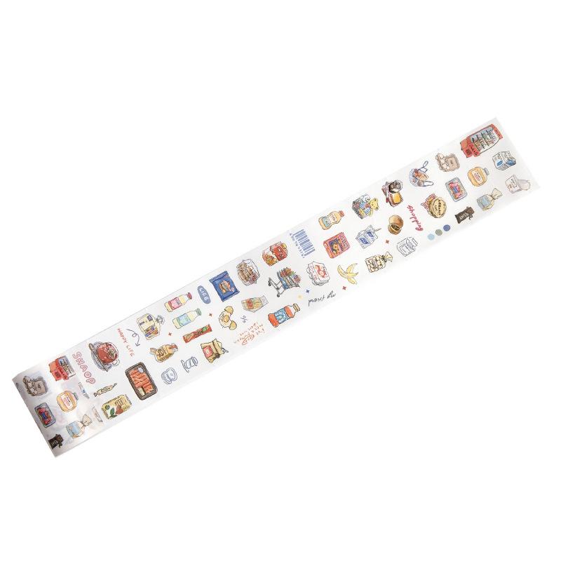 Retro Coffee-Themed Mini Journal Tape Set