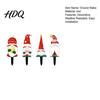 Outdoor Christmas Yard Signs 4Pcs Metal Gnome Garden Stakes Decorative Iron Signs Weather Stakes Resistant Sculptures for Lawn Flower Bed & Holiday