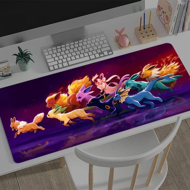 Mousepad New PPokemons EEevees Large Mouse Mat MousePads Game Office Laptop Carpet Soft Antislip Desktop PC carpet Mouse Pad