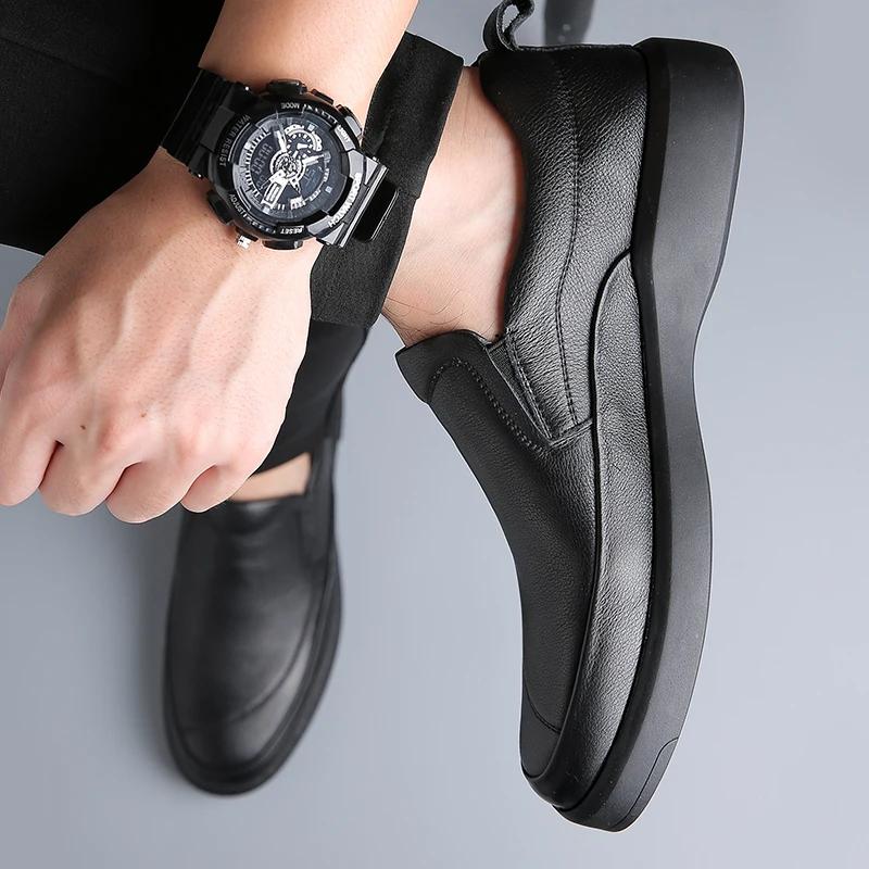 Fashion Handmade  Men's Loafers Luxury Brand Outdoor Formal Casual shoes Genuine Leather Slip On Driving Shoes Walking Sneakers Mocassin