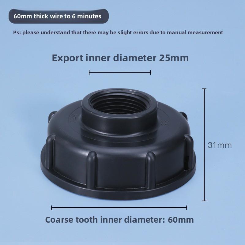 IBC Tank Adapter S60 X 1/2" 3/4' 1" 1.5 2" 63/75/80/100mm Thread Connector Ton Barrel Connect 1000 Liter IBC Tank Fitting
