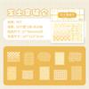 20 Sheets Kawaii Color Grid Series Die Cutting Sticker Pack DIY Scrapbook Decoration Album Diary Stickers Aesthetics Stationery