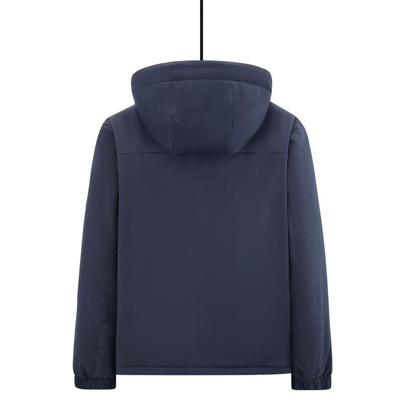 

Осенне-зимнее пальто мужская ветровка с капюшоном из утолщенного бархата большого размера для молодежи и людей среднего возраста 5XL