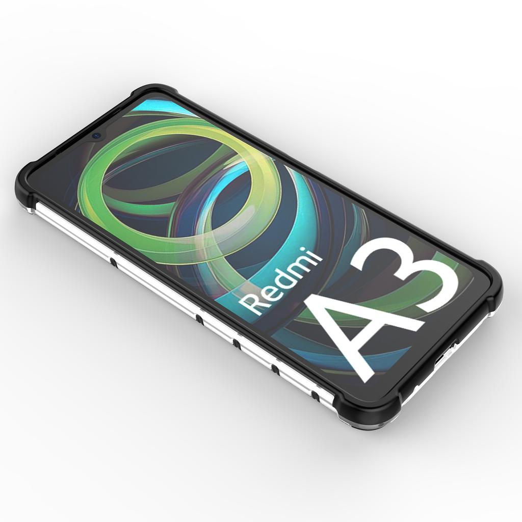 For Xiaomi Redmi A3/Poco C61 4G Cell Phone Cases Honeycomb Design TPU+PC Anti-scratch Cover