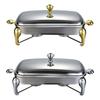 Chafing Dish Buffet Set Servierschale Speiseplatte Buffet-Server Buffet-Wärmer 2,9L für Veranstaltungen Catering Party Küche Hochzeit