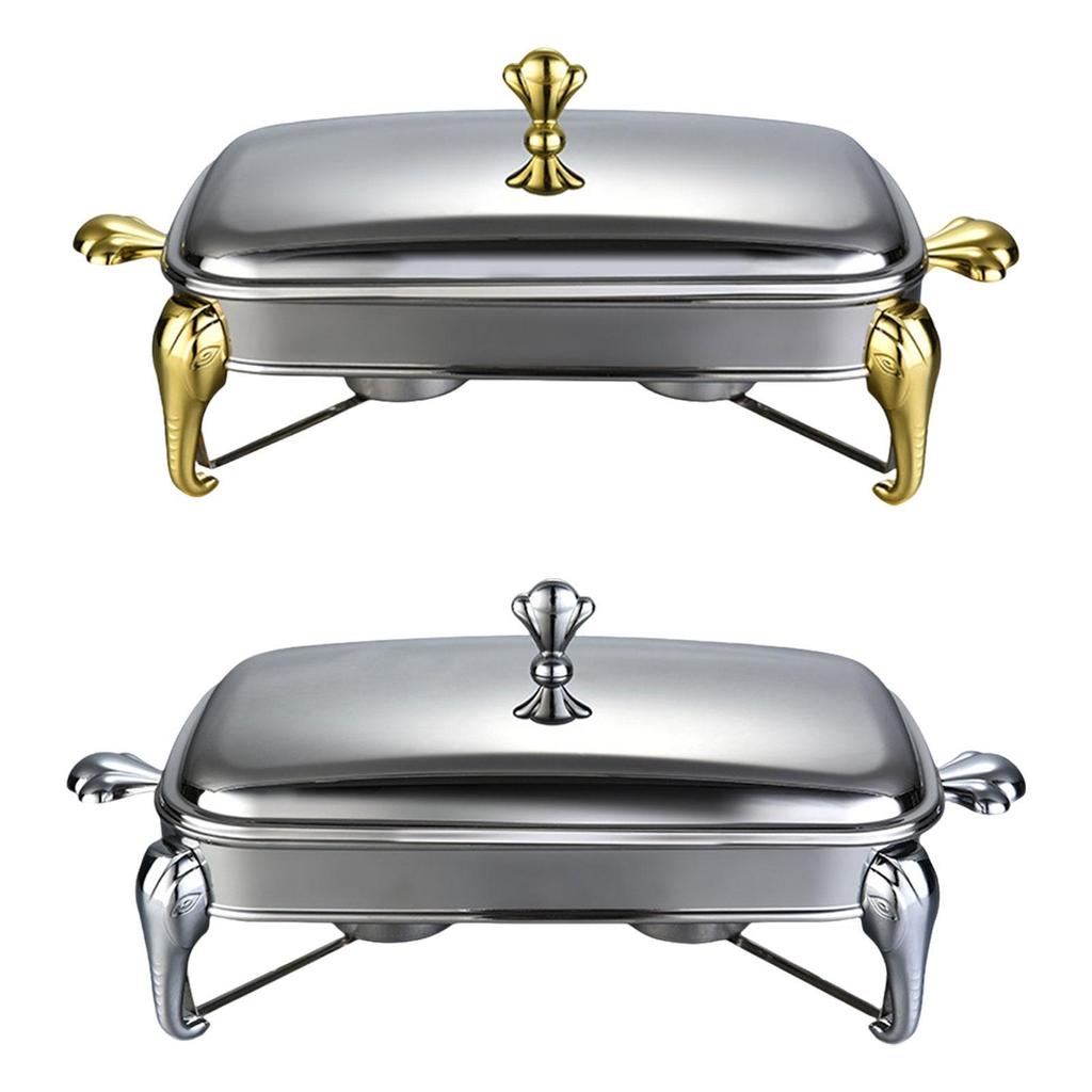 Chafing Dish Buffet Set Servierschale Speiseplatte Buffet-Server Buffet-Wärmer 2,9L für Veranstaltungen Catering Party Küche Hochzeit
