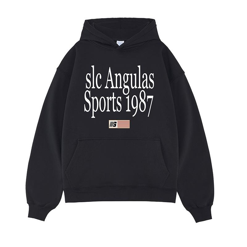 

Печать на пуловере и бархатный худи для мужчин, новинка осени и зимы, расслабленный крой для отдыха XXL