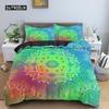 Ethnic Bohemian Mandala Duvet Cover King Queen European Flowers Vintage Bedding Set Geometric Retro Style Polyester Quilt Cover