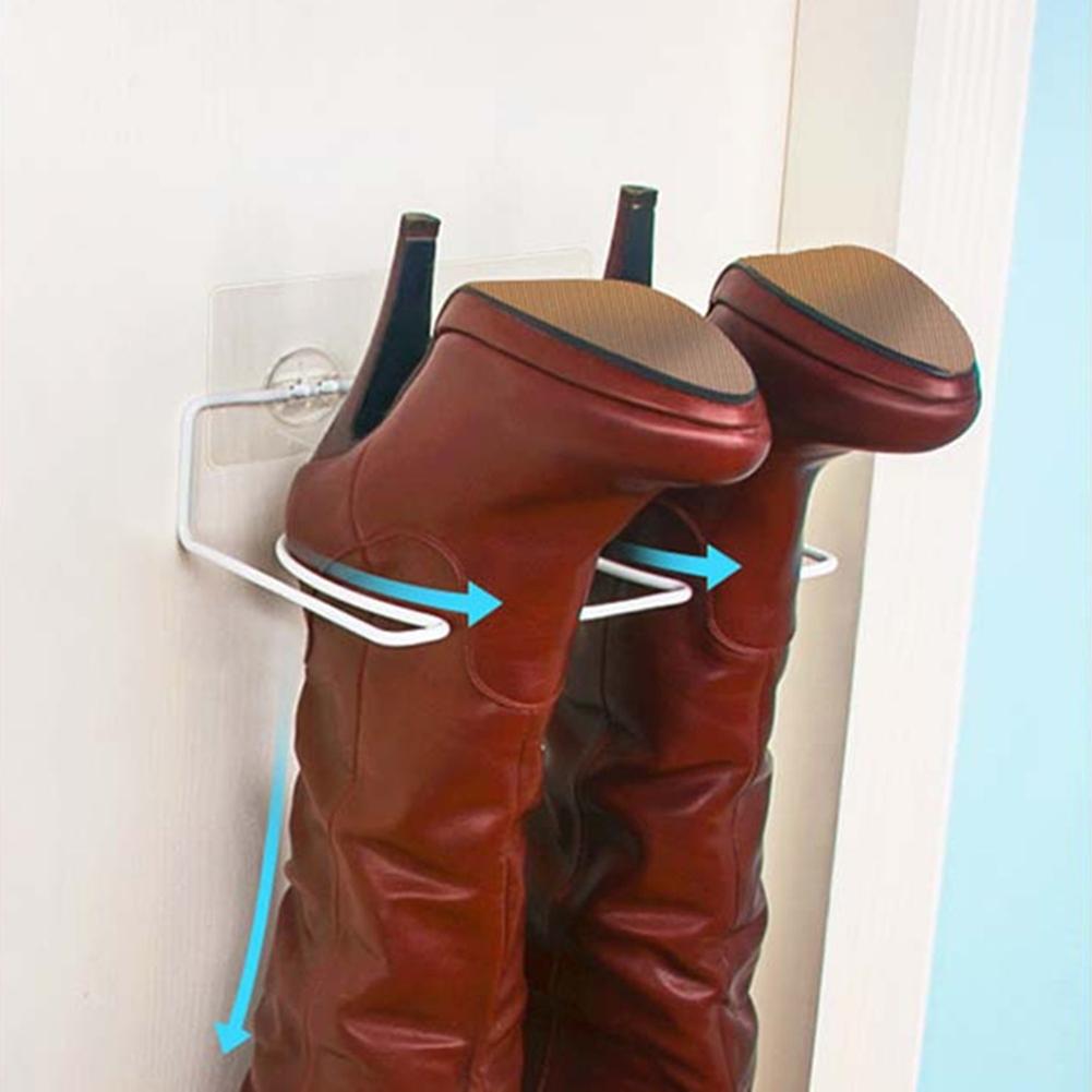 2-Piece Wall-Mounted Shoe Rack Storage For Boots Shoes For Entryway And Bathroom Wall-Mounted Shoe Bracket Accessories