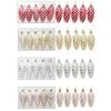 5Pcs Christmas Painted Pine Cone Balls Hanging Pendants Merry Christmas Tree Decoration for Home Xmas Ornament Gift Navidad 2024