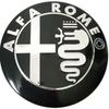 AAACK1 Car Stickers For Alfa Romeo 50pcs 74mm Alfa Romeo 3D Metal Sticker For Auto Hood Front Grille Rear Trunk Middle Emblem Badge Log