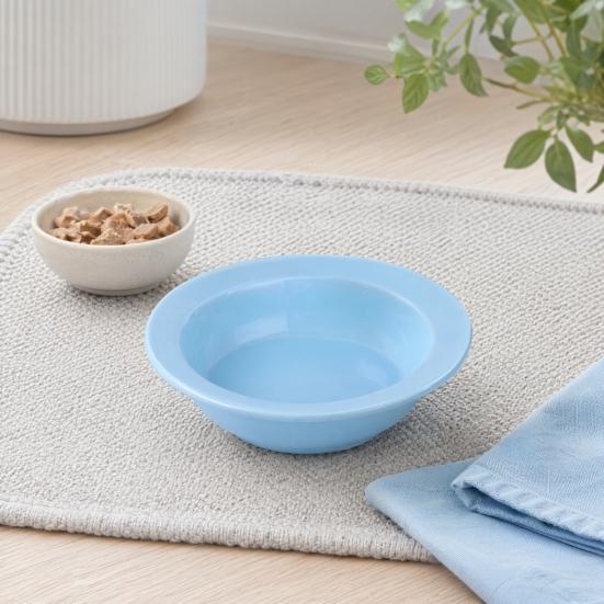 Ceramic Cat Bowl for Dry Wet Food, Microwave Dishwasher Safe Pet Feeder Plate, Whisker Friendly Kitten Food Water Dish