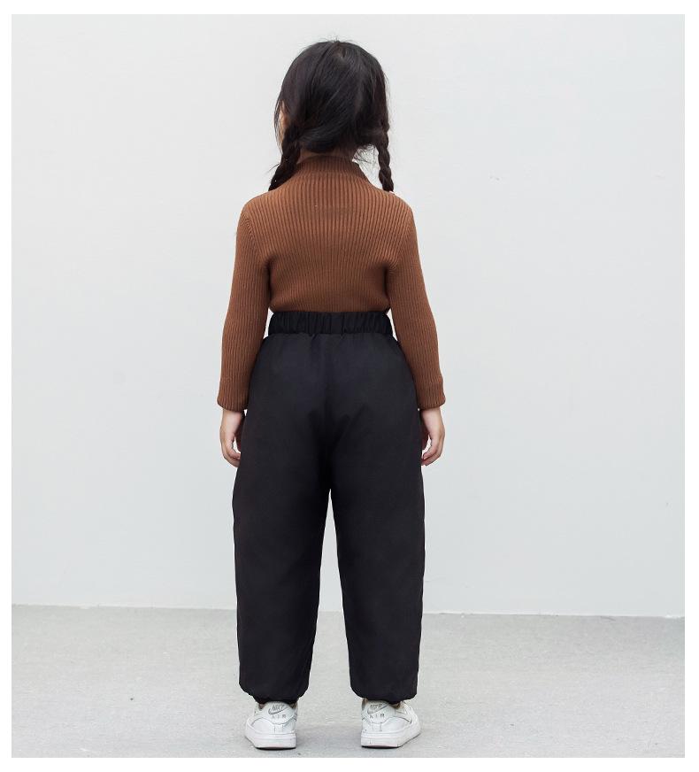 Children's Winter Down Pants - Thick, Warm, Fashionable Outerwear for Boys and Girls, Available In Small, Medium, Large Sizes