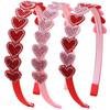 Sprankelende Hartvormige Strass Hoofdband Schattig Valentijnsdag Thema Haaraccessoire Voor Leuke Haardracht Perfect Cadeau Voor Vrouwen