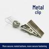 Metalowy klips do identyfikatora (100 paczek)