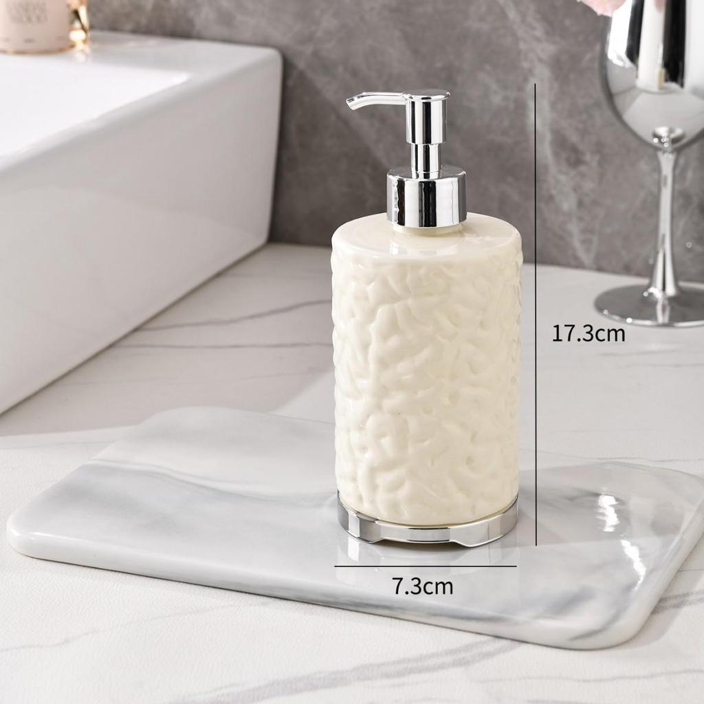 Cheese Texture Press-Type Dispenser Bottle for Body Wash, Shampoo, and Hand Soap