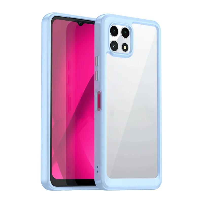 Transparent Colorful TPU Case for T-Mobile Revvl 7 Pro T Phone 2 Pro 5G Protective Cover Clear Shell Fundas Coque Capa