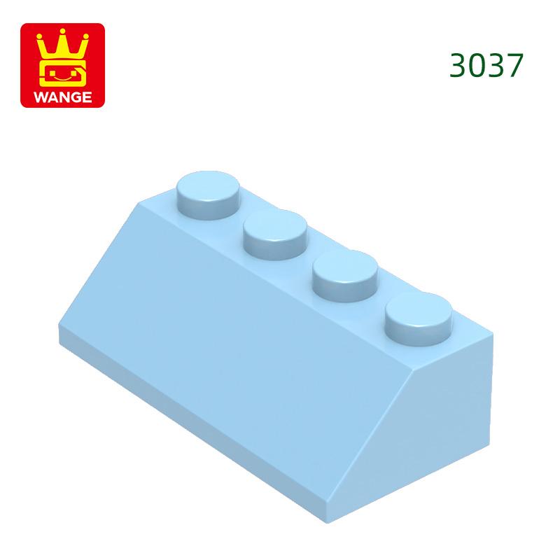 

Non-Toxic 51Pcs/Lot 3037 2X4 Sloping Building Blocks Moc Accessories Compatible With Bricks Children Toys Gift Box about 51pcs