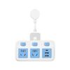 Multi-Hole Wireless Power Strip with Extension Cord