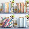 Home Decor Colorful Stripes & Dots Pattern Pillow Covers Pattern Cushion Cover Suitable for Sofa Bedroom Car Pillow Cover