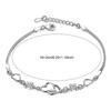 Heart Bracelets with Rhinestones Adjustable Chain Sparkling Bracelets Suitable For Daily Wear Ball Party