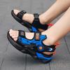 Children's sandals, boys' summer beach shoes, new non-slip, soft-soled, open-toe design, suitable for older children, athletic sandals