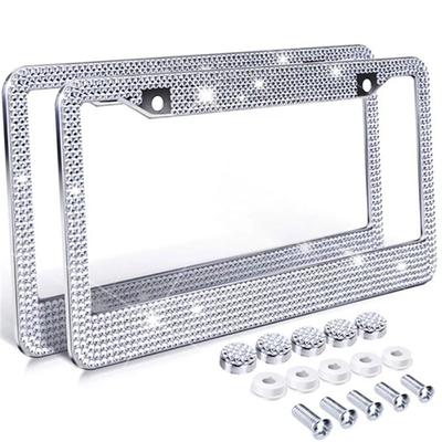 Luxury For Canada Crystal Bling License Plate Car Frame Plate License Plate Frame For USA Truck