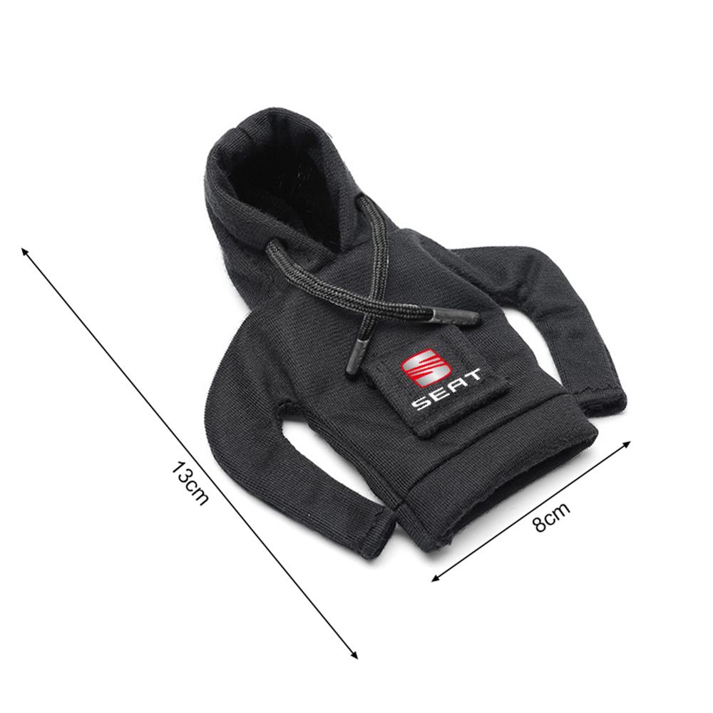 yssh3 Car Hoodie Change Speed Lever Sweatshirt Handle Gear Shift Knob Cover For SEAT Cupra Exeo Ibiza FR Leon mk1 Tarraco Ateca Toledo