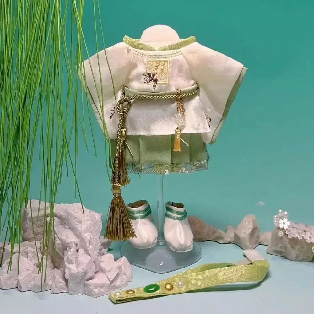 20CM Doll Clothes Doll Accessories Toy Doll Chinese Dress Set Photo Props Change Dressing Game Mini Hanfu Suit