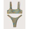 Sexy Micro Bikini 2025 Women Orange Leopard Push Up Padded Thong Swimsuit Female Cut Out Bathing Suit Swimwear Trajes De Baño