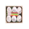 Set/6pc Colorful Easter DIY Hand Painted Eggs Easter Drawing Eggs Kit 6Dying Markers Simulation Hand Painting Decoration