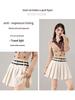 2025 Versatile College Style High Waist Pleated Skirt with Double Belt - Slimming & Anti-Exposure