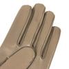 Hermes H202053G H Logo Bastille Accessories Gloves Leather Etoupe Gray Unused