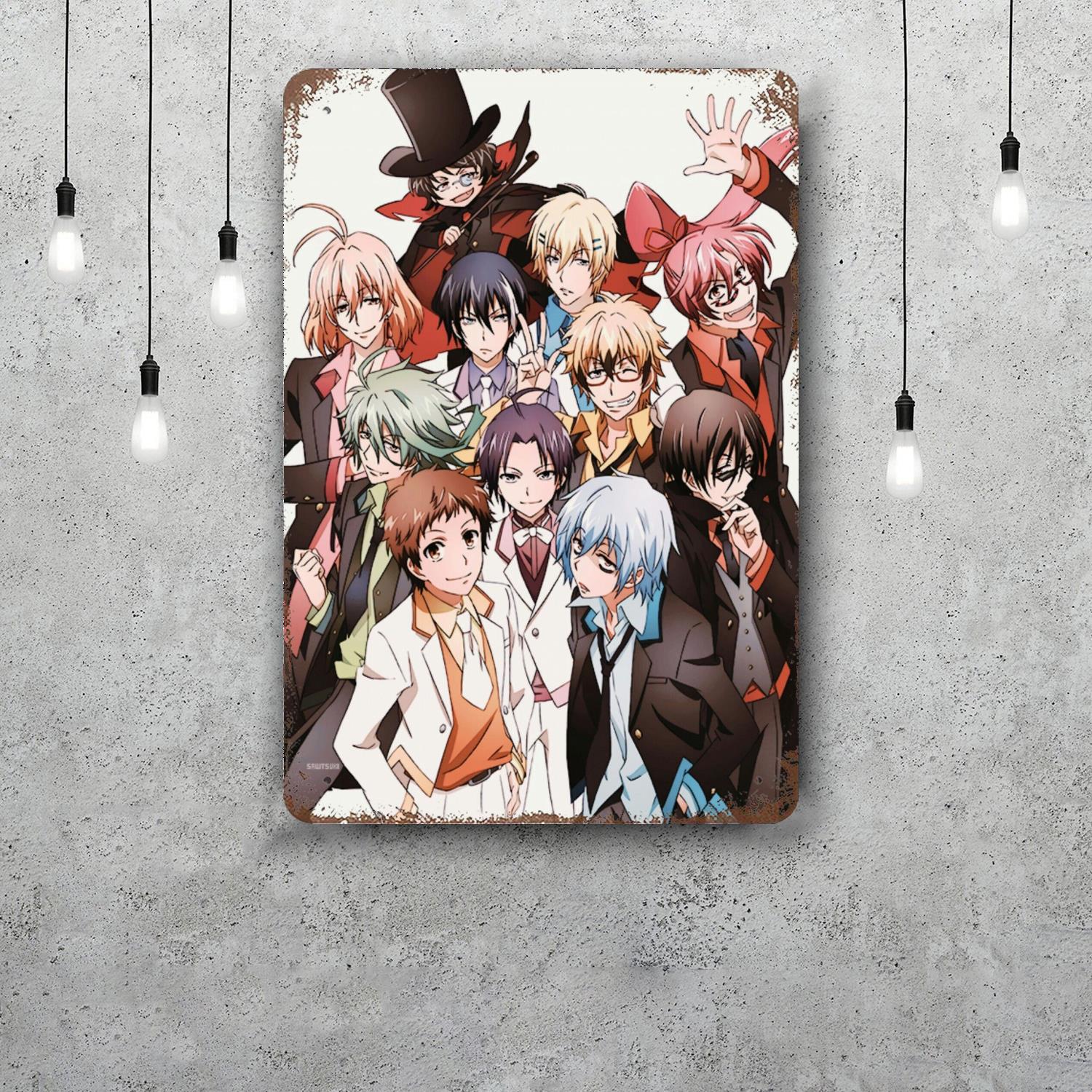 

servamp 15 anime Retro Vintage Tin Sign Poster Decorative Plaque Metal Plate Wall Decor 20x30cm（7.8x11.8inch）