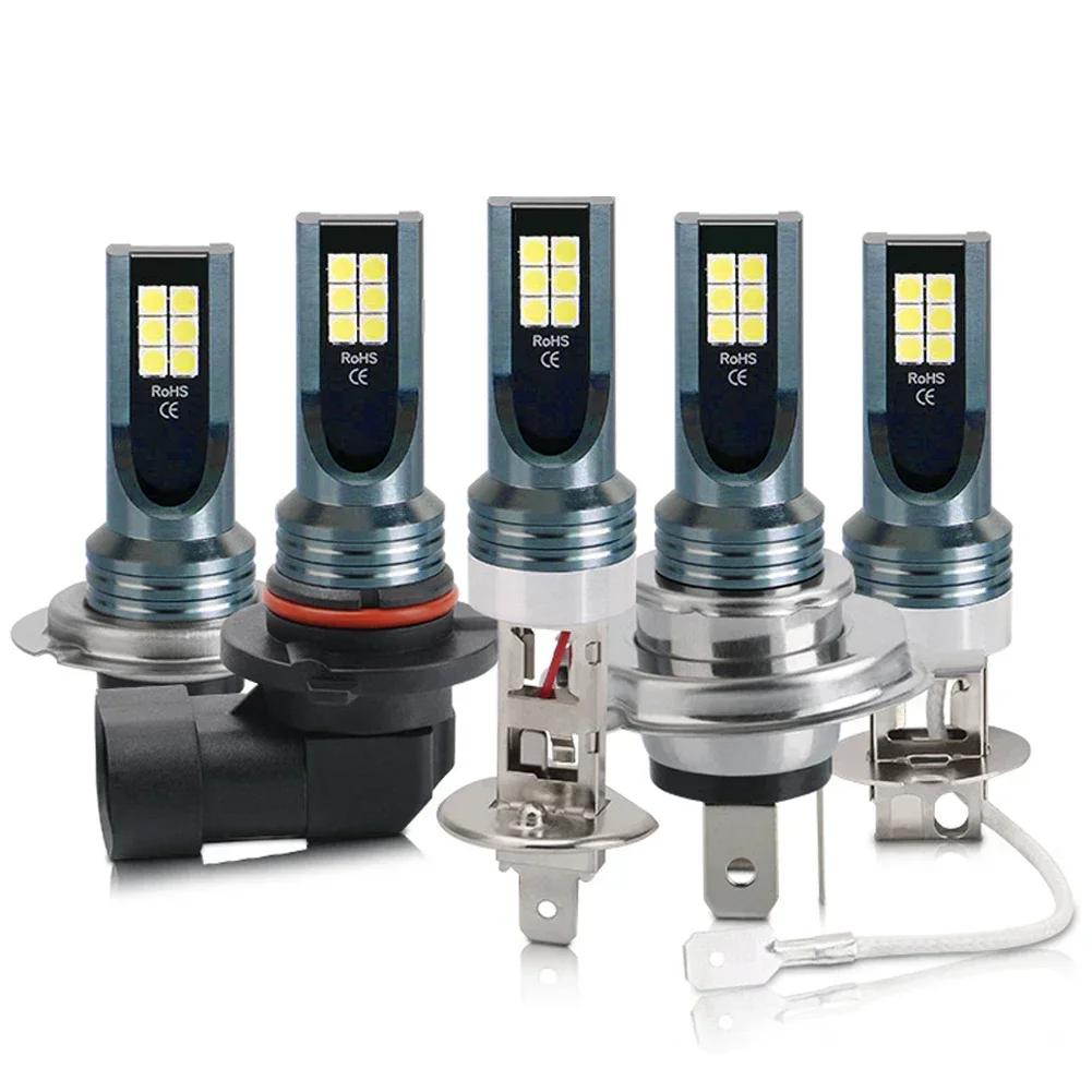 1/2Pcs 12V H4 H7 LED Headlight H11 H8 H9 H1 H3 Car Fog Light LED Bulb 9005 9006 Hb3 Hb4 Auto Driving Running Lamps 12000LM 6000K