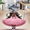 1PC Princess Ballet Anti-slip carpet, suitable for Office, bedroomand playrooms. It can also be used as a sofa footrest cover-W99